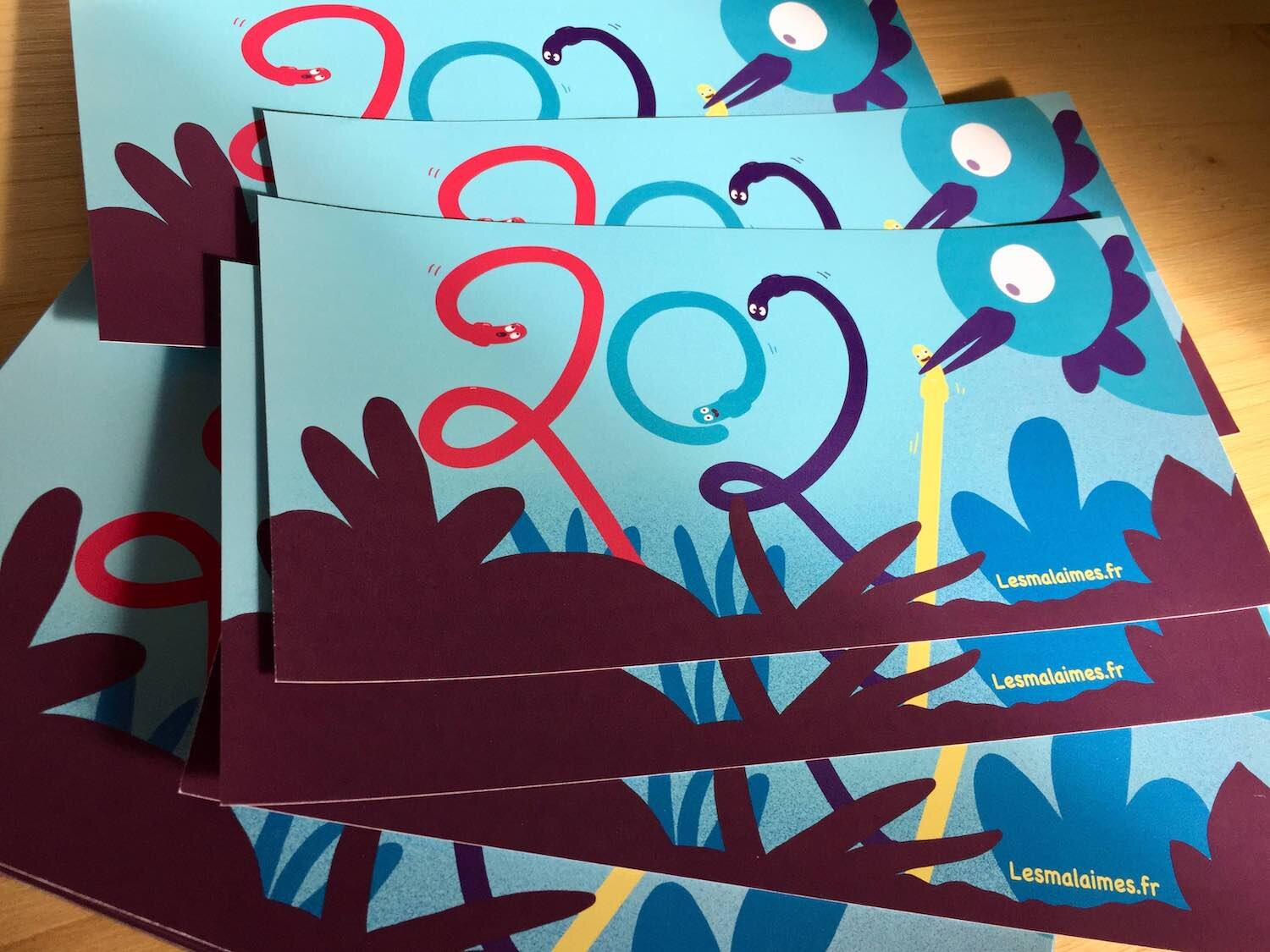 si tu as effectué un achat sur la boutique en 2020, tu as reçu une carte de vœux dans ta boîte aux lettres :-)