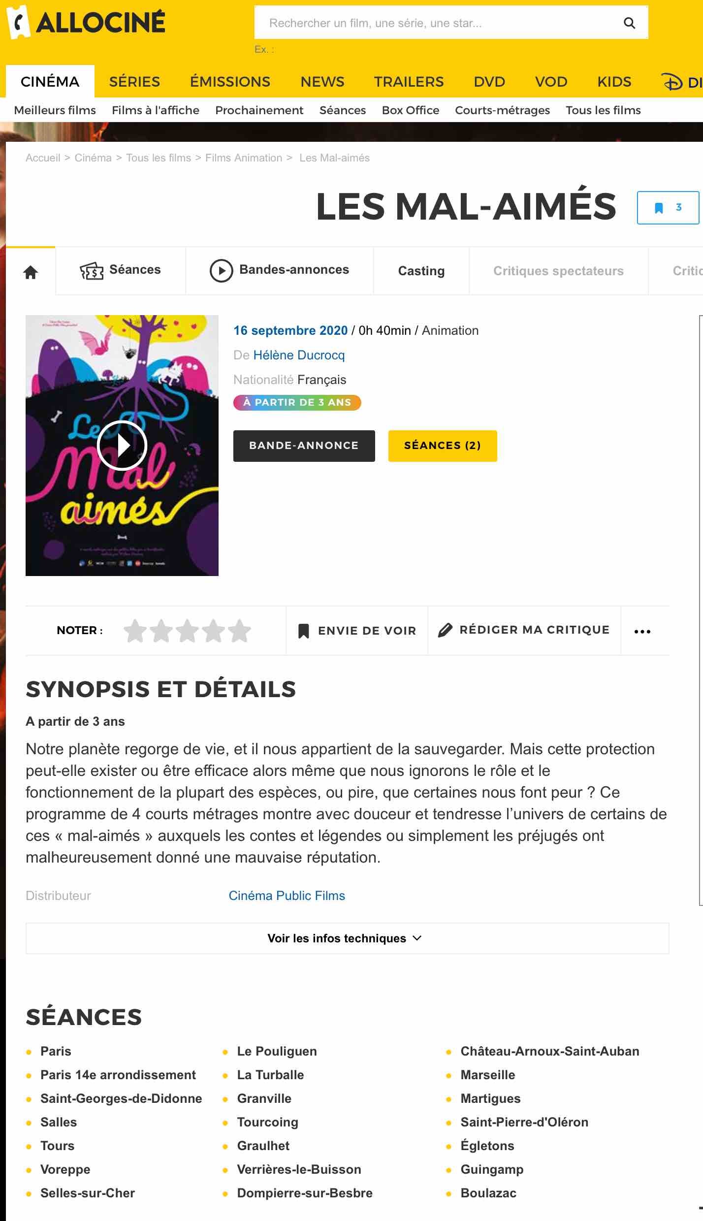 Les Mal-Aimés sur Allociné